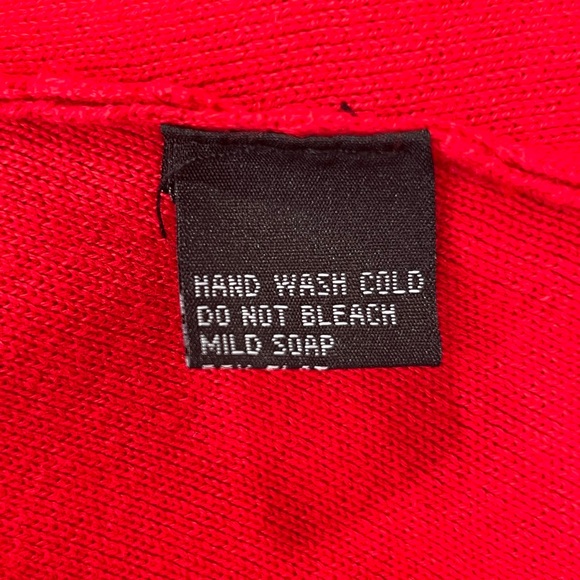 Red Ruffled Women's Cardigan - Picture 10 of 10